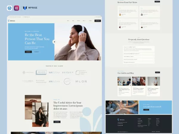 LifeGuru - Life Coach & Motivational Speaker Elementor Template
