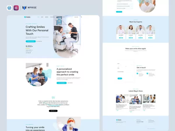 Smilo - Dentist & Dental Clinic Elementor Template