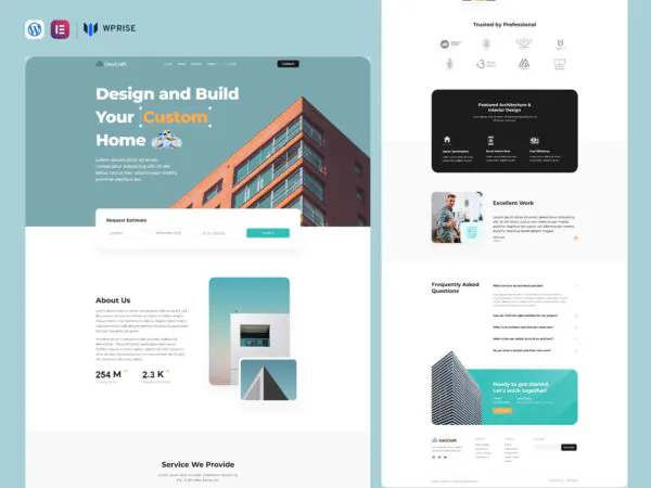 GeoCraft - Architect & Contractor Elementor Template