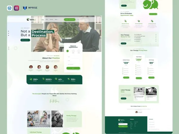 Serene - Psychology Therapy & Counseling Elementor Template
