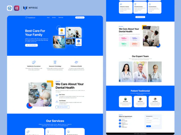 FreshDent - Dental Landing Page For Lead Generation