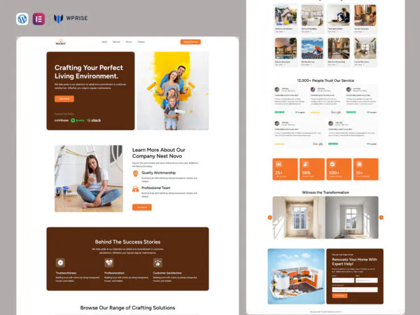 NestNovo - Home Renovation Lead Generation Landing Page