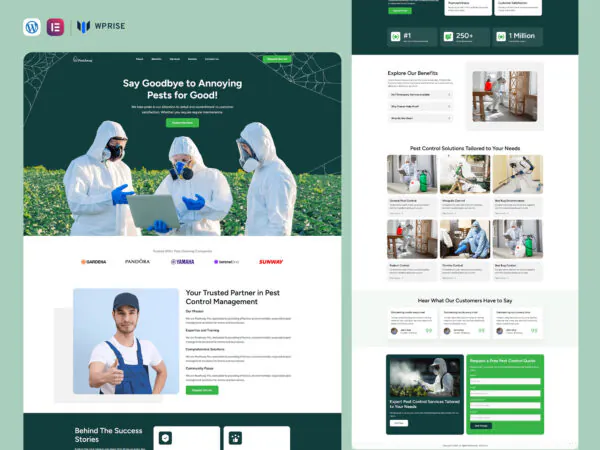 PestAway - Pest Control Lead Generation Landing Page