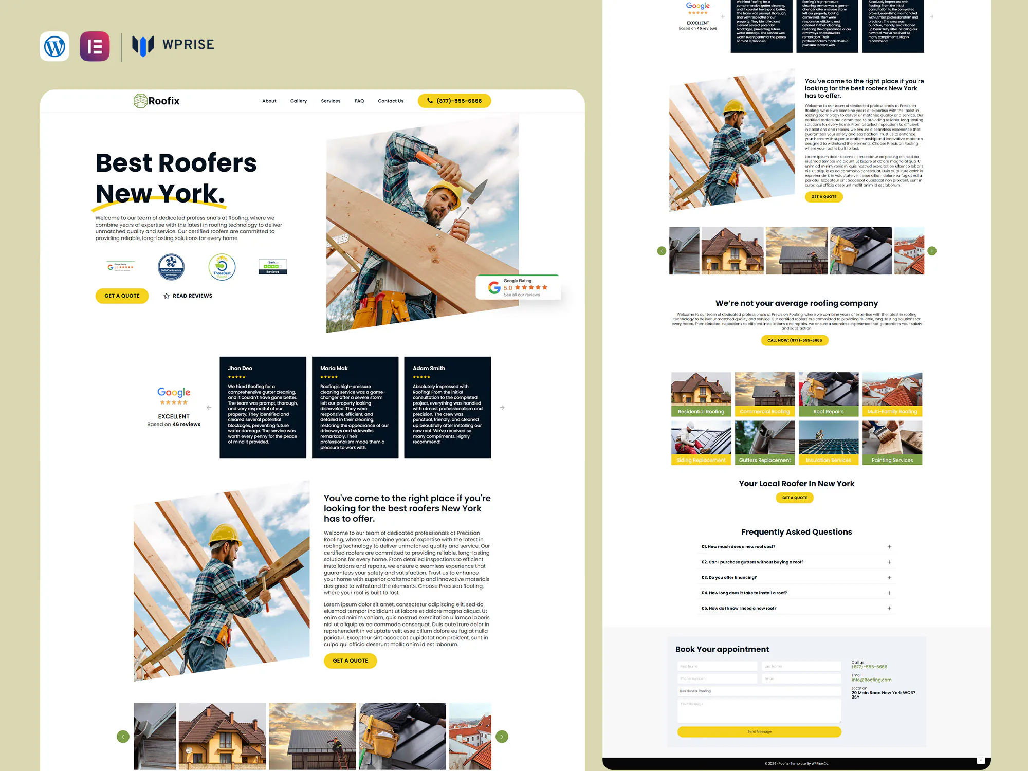 Roofing Landing Page