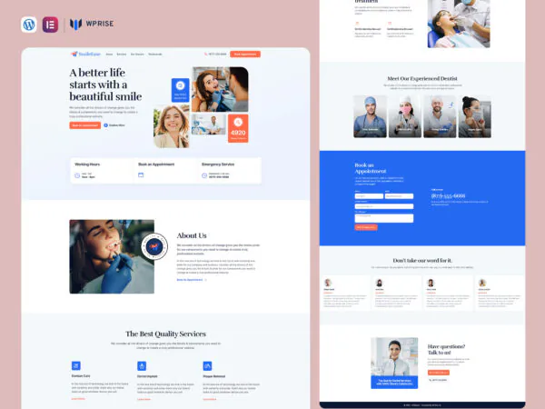 SmileEase - Dental Landing Page For Lead Generation