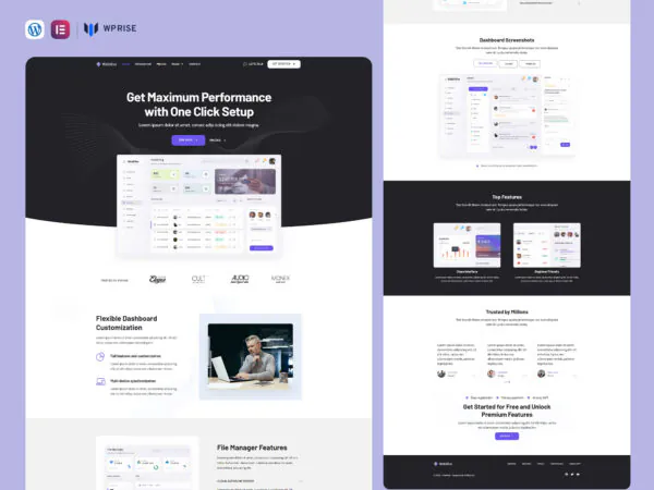 WebHive - SaaS & Tech Startup Elementor Template