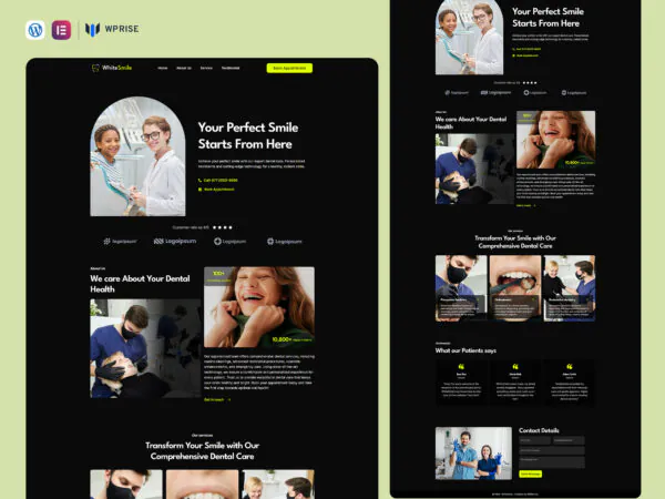 WhiteSmile - Dental Landing Page For Lead Generation