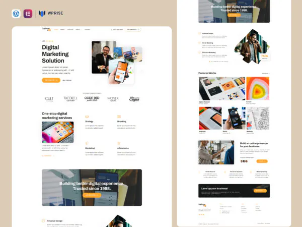 DigiBoost - Digital Marketing Agency & Portfolio Elementor Template