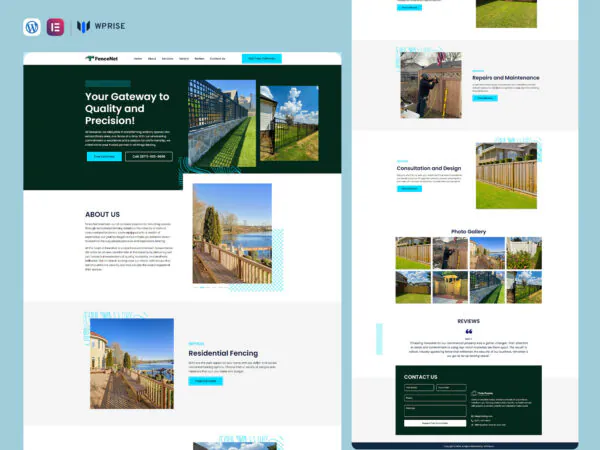 FenceNet - Fencing Landing Page for Lead Generation