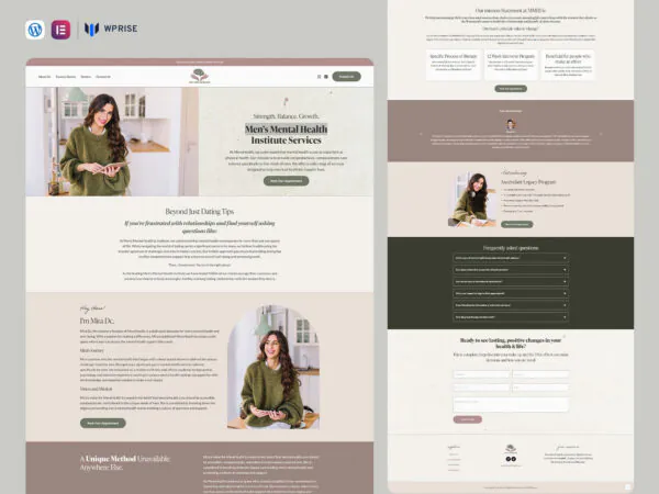 MensHealth - Men’s Mental Health Lead Generation Landing Page