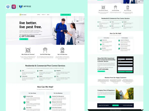 PestSolution - Pest Control Lead Generation Landing Page