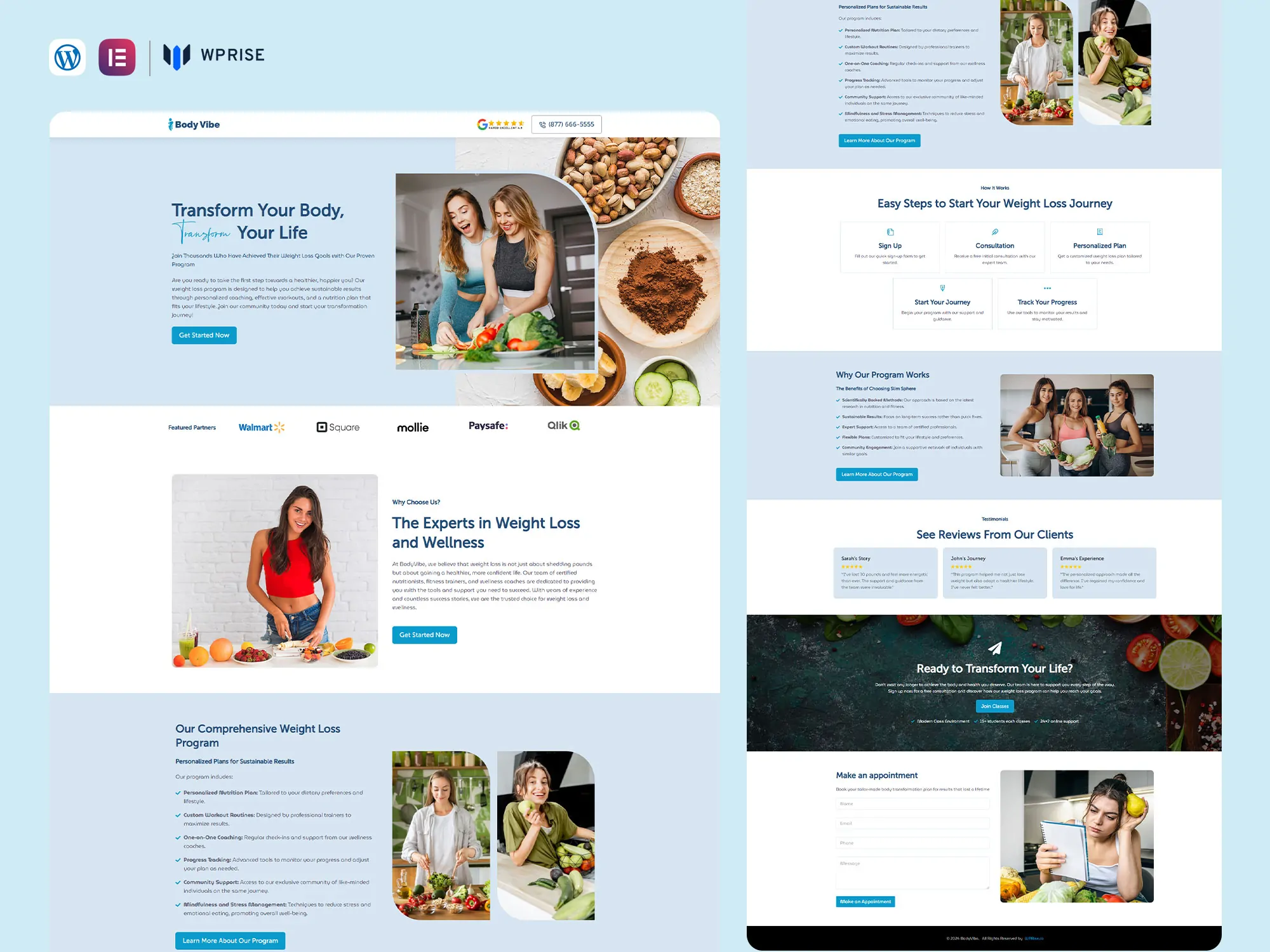 BodyVibe - Weight Loss Landing Page for Lead Generation