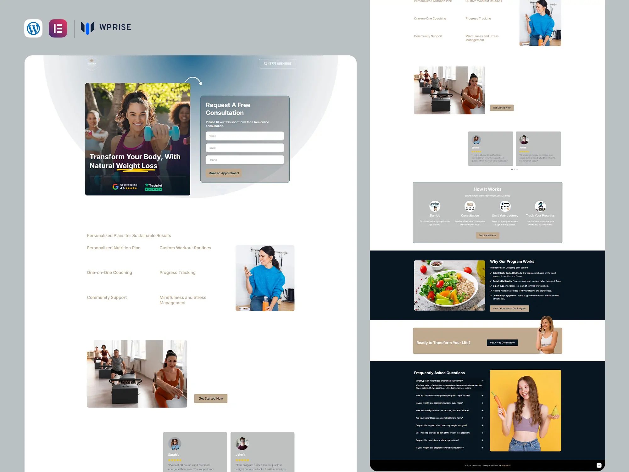 ShapeGlow - Weight Loss Landing Page for Lead Generation