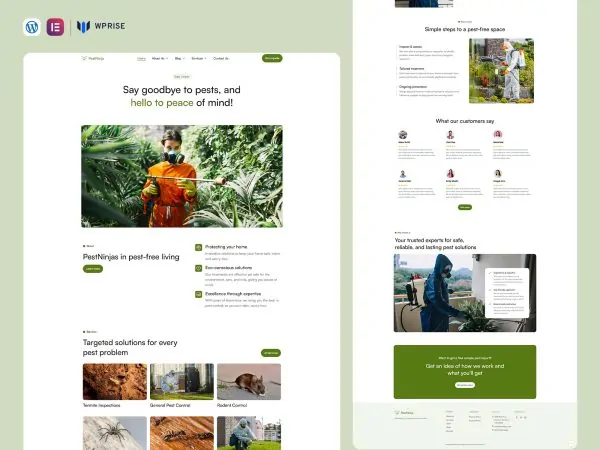 PestNinja - Pest Inspector Landing Page Template
