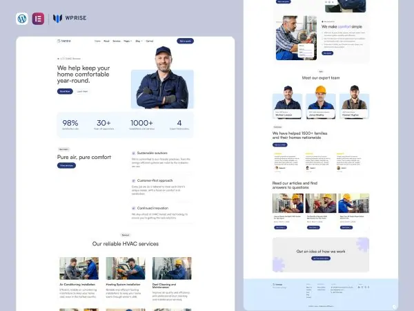 Ventra - HVAC Specialist Elementor Template