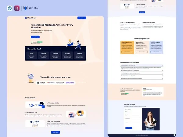 MortGuy - Mortgage Advice Landing Page for Lead Generation