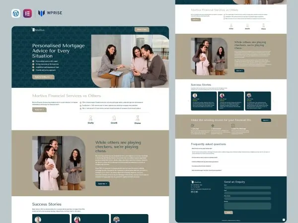 Mortiva - Mortgage Advice Landing Page for Lead Generation