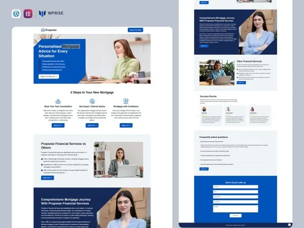 Propwise - Mortgage Advice Landing Page for Lead Generation