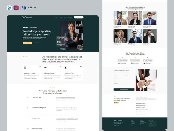Lawnest - Law & legal services Lead Generation Landing Page