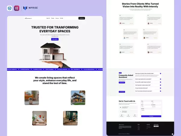 Interofy - Home Solutions Lead Generation Landing Page